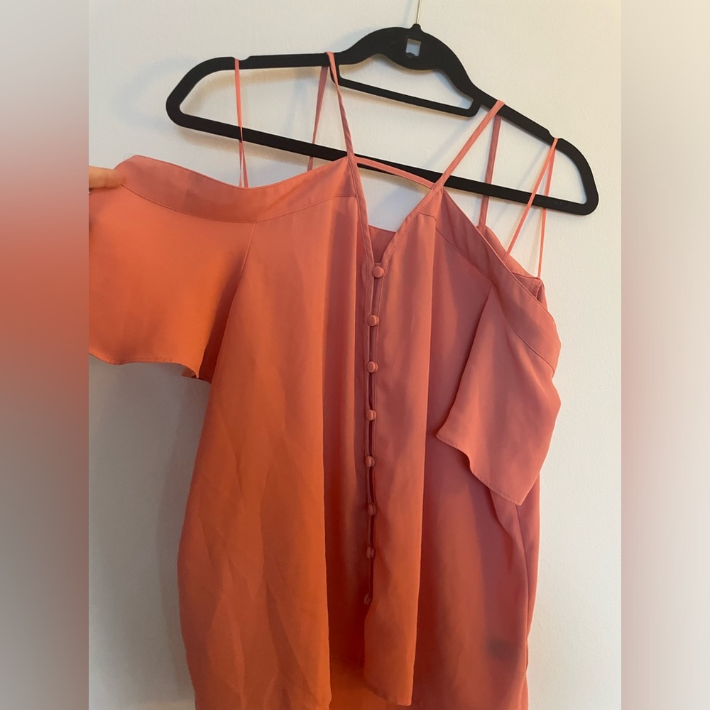 Off the shoulder blouse.